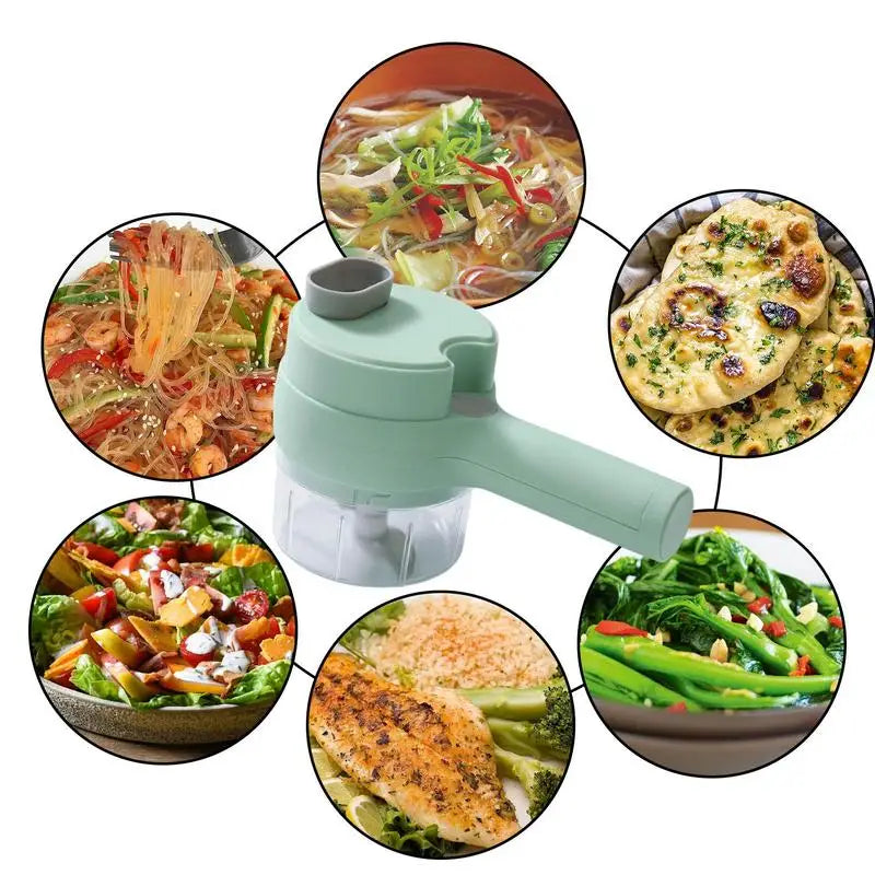 Electric Garlic Chopper Portable Vegetable Slicer Multifunction Food Blender for Pepper Onion Meat Mini Kitchen Accessories