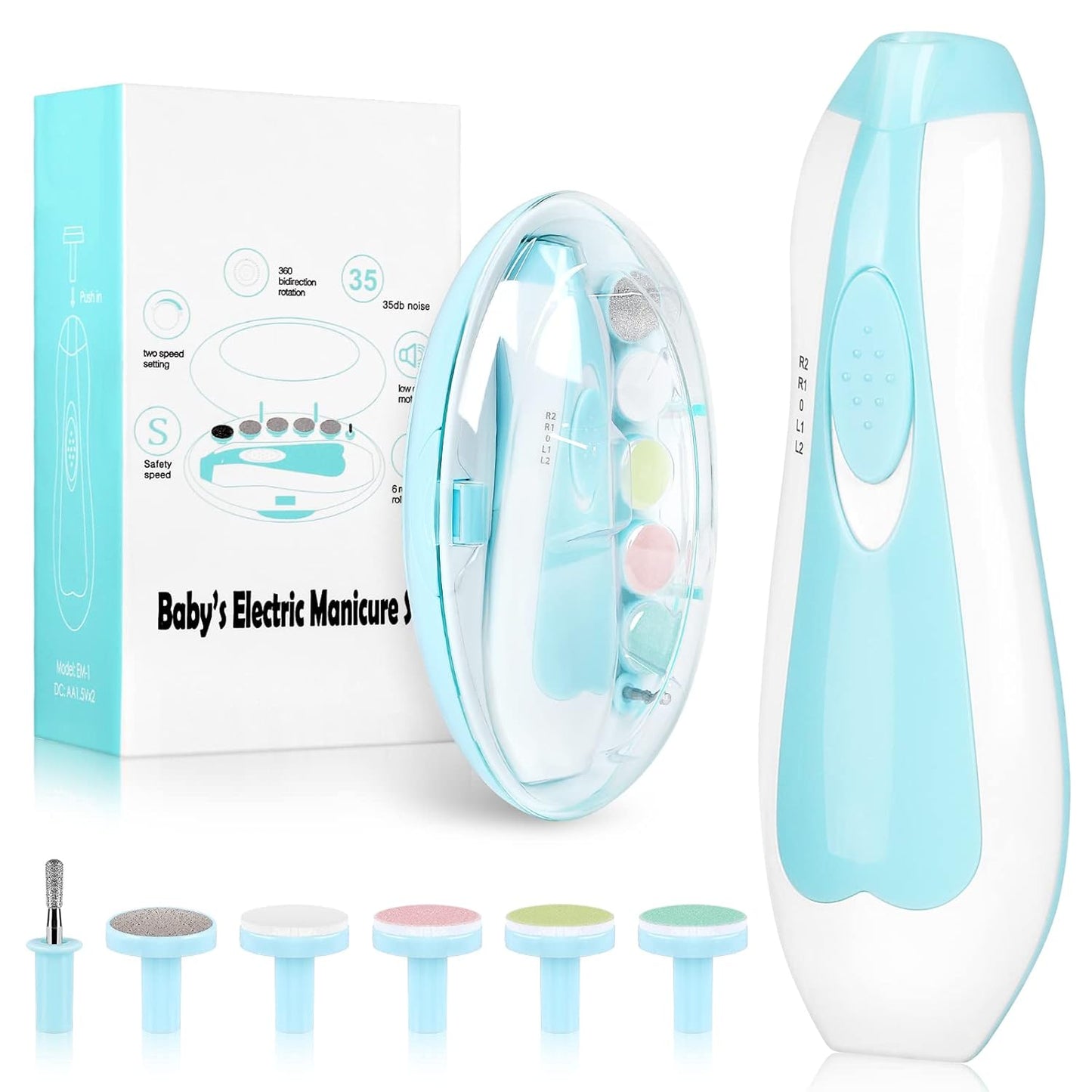 Electric Baby Nail Trimmer & Grooming Kit