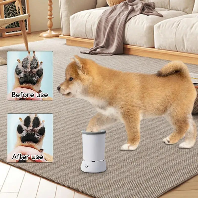 Electric Pet Paw Washer USB Rechargeable Pet Paw Cleaner Remove Dust Dirt Hair Comfortable Paw Washer for Labradors American