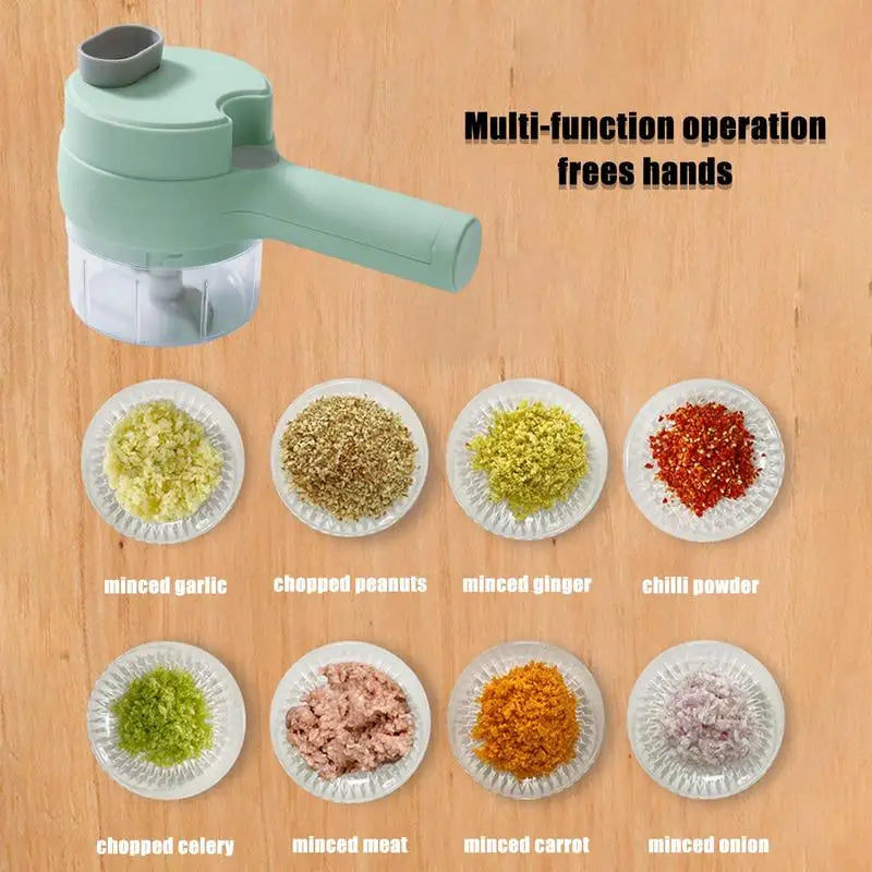 Electric Garlic Chopper Portable Vegetable Slicer Multifunction Food Blender for Pepper Onion Meat Mini Kitchen Accessories